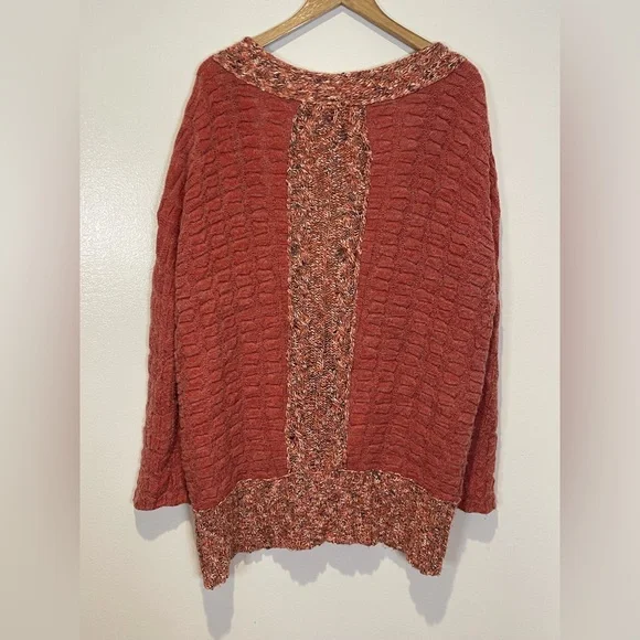 Guava colored free people sweater size L. - Picture 2 of 6